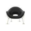 Qeeboo - Pupa Armchair Brass Base Indoor - Black - Qeeboo Chair by Andrea Branzi - Furnishing - Home - Avvenice
