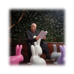 Qeeboo - Rabbit Chair - Bright Orange - Qeeboo Chair by Stefano Giovannoni - Furnishing - Home - Avvenice