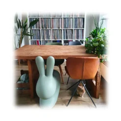 Qeeboo - Rabbit Chair - Bright Orange - Qeeboo Chair by Stefano Giovannoni - Furnishing - Home - Avvenice