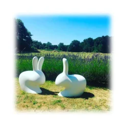 Qeeboo - Rabbit Chair - Bright Orange - Qeeboo Chair by Stefano Giovannoni - Furnishing - Home - Avvenice