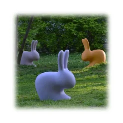 Qeeboo - Rabbit Chair Baby - Bright Orange - Qeeboo Chair by Stefano Giovannoni - Furnishing - Home - Avvenice