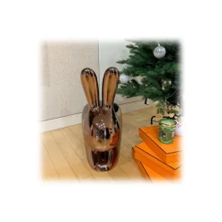 Qeeboo - Rabbit Chair Baby Metal Finish - Black Pearl - Qeeboo Chair by Stefano Giovannoni - Furniture - Home - Avvenice