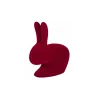 Qeeboo - Rabbit Chair Baby Velvet Finish - Red - Qeeboo Chair by Stefano Giovannoni - Furniture - Home - Avvenice