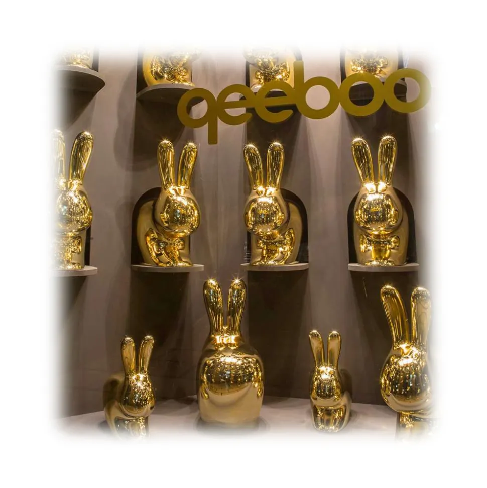 Qeeboo - Rabbit Chair Baby Metal Finish - Copper - Qeeboo Chair by Stefano Giovannoni - Furnishing - Home - Avvenice