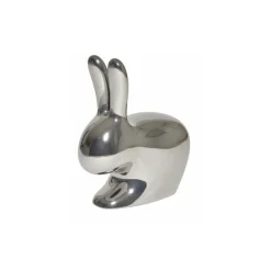 Qeeboo - Rabbit Chair Metal Finish - Silver - Qeeboo Chair by Stefano Giovannoni - Furniture - Home - Avvenice