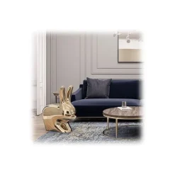 Qeeboo - Rabbit Chair Metal Finish - Silver - Qeeboo Chair by Stefano Giovannoni - Furniture - Home - Avvenice