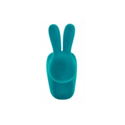 Qeeboo - Rabbit Chair Velvet Finish - Turquoise - Qeeboo Chair by Stefano Giovannoni - Furniture - Home - Avvenice