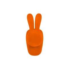 Qeeboo - Rabbit Chair Velvet Finish - Orange - Qeeboo Chair by Stefano Giovannoni - Furniture - Home - Avvenice