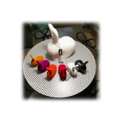 Qeeboo - Rabbit XS Bookend Velvet Finish - Dark Gold - Qeeboo by Stefano Giovannoni - Furniture - Home - Avvenice