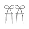 Qeeboo - Ribbon Chair Metal Finish Set of 2 Pieces - Silver - Qeeboo Chair by Nika Zupanc - Furnishing - Home - Avvenice