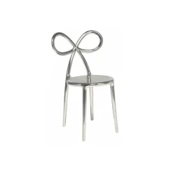 Qeeboo - Ribbon Chair Metal Finish - Silver - Qeeboo Chair by Nika Zupanc - Furnishing - Home - Avvenice