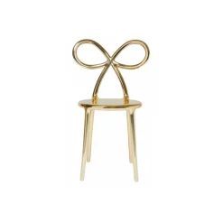Qeeboo - Ribbon Chair Metal Finish - Gold - Qeeboo Chair by Nika Zupanc - Furnishing - Home - Avvenice