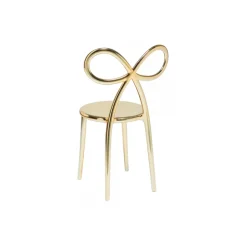 Qeeboo - Ribbon Chair Metal Finish - Gold - Qeeboo Chair by Nika Zupanc - Furnishing - Home - Avvenice