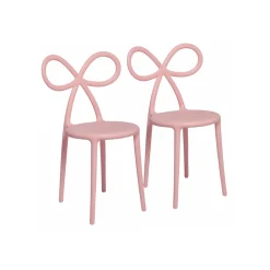 Qeeboo - Ribbon Chair Set of 2 Pieces - Pink - Qeeboo Chair by Nika Zupanc - Furnishing - Home - Avvenice