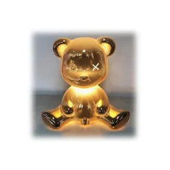 Qeeboo - Teddy Boy Lamp Metal Finish - Gold - Qeeboo Table Standing Lamp by Stefano Giovannoni - Lighting - Home - Avvenice