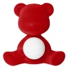 Qeeboo - Teddy Girl Rechargeable Lamp Velvet Finish - Red - Standing Lamp by Stefano Giovannoni - Lighting - Home - Avvenice