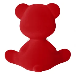 Qeeboo - Teddy Girl Rechargeable Lamp Velvet Finish - Red - Standing Lamp by Stefano Giovannoni - Lighting - Home - Avvenice