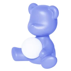 Qeeboo - Teddy Girl Rechargeable Lamp - Light Blue - Qeeboo Table Standing Lamp by Stefano Giovannoni - Lighting - Home - Avvenice