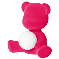 Qeeboo - Teddy Girl Rechargeable Lamp Velvet Finish - Fuxia - Standing Lamp by Stefano Giovannoni - Lighting - Home - Avvenice