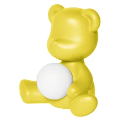 Qeeboo - Teddy Girl Rechargeable Lamp - Yellow - Qeeboo Table Standing Lamp by Stefano Giovannoni - Lighting - Home - Avvenice