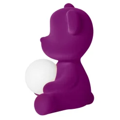 Qeeboo - Teddy Girl Rechargeable Lamp Velvet Finish - Violet - Standing Lamp by Stefano Giovannoni - Lighting - Home - Avvenice