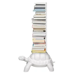 Qeeboo - Turtle Carry Bookcase - White - Qeeboo Bookcase by Marcantonio - Furnishing - Home - Avvenice
