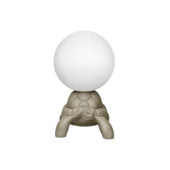 Qeeboo - Turtle Carry Lamp - Dove Grey - Qeeboo Lamp by Marcantonio - Lighting - Home - Avvenice