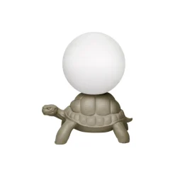 Qeeboo - Turtle Carry Lamp - Dove Grey - Qeeboo Lamp by Marcantonio - Lighting - Home - Avvenice