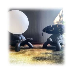Qeeboo - Turtle Carry Lamp - Black - Qeeboo Lamp by Marcantonio - Lighting - Home - Avvenice