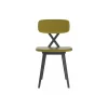 Qeeboo - X Chair with Cushion Set of 2 Pieces - Green Mustard - Qeeboo Chair by Nika Zupanc - Furnishing - Home - Avvenice