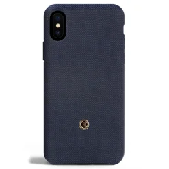 Revested Milano - Bird's Eye - Blu di Prussia - iPhone XS Max Case - Apple - Artisan Wool Cover - Avvenice