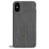 Revested Milano - Herringbone - Oyster Grey - iPhone X / XS Case - Apple - Artisan Wool Cover - Avvenice