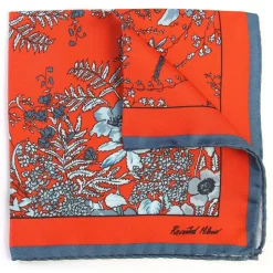 Revested Milano - Jardin - Osmanthus - Pocket Square - Artisan Silk Foulard - Handmade in Italy - Avvenice