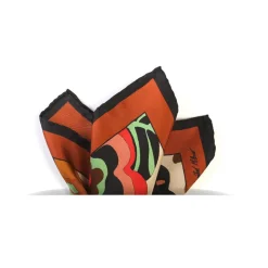 Revested Milano - Lakeshore - D'Este - Pocket Square - Artisan Silk Foulard - Handmade in Italy - Avvenice