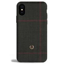 Revested Milano - Prince of Wales - Ametista - iPhone X / XS Case - Apple - Artisan Wool Cover - Avvenice