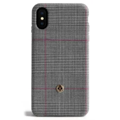 Revested Milano - Prince of Wales - iPhone X / XS Case - Apple - Artisan Wool Cover - Avvenice