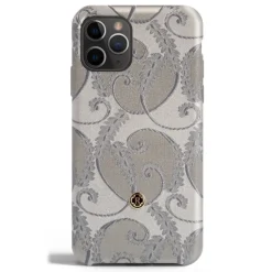 Revested Milano - Silver of Florence - iPhone 11 Pro Max Case - Apple - Artisan Silk Cover - Avvenice