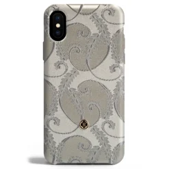 Revested Milano - Silver of Florence - iPhone X / XS Case - Apple - Artisan Silk Cover - Avvenice