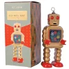 Saint John - High Wheel Robot - Collectible Retro Wind Up Tin Toy - Gold / Bronze - Tin Toys - Avvenice