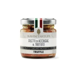 Savini Tartufi - Fillets of Anchovies with Truffle - Tricolor Line - Truffle Excellence - 100 g - Avvenice