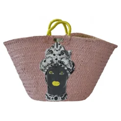 SicuLAB - Coffa Moro Pink - Sicilian Artisan Handbag - Sicilian Coffa - Luxury High Quality Handicraft Bag - Avvenice