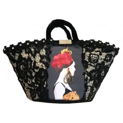 SicuLAB - Coffa Queen - Sicilian Artisan Handbag - Sicilian Coffa - Luxury High Quality Handicraft Bag - Avvenice