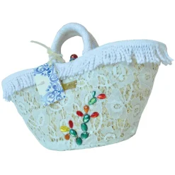 SicuLAB - Coffa Wedding - Sicilian Artisan Handbag - Sicilian Coffa - Luxury High Quality Handicraft Bag - Avvenice