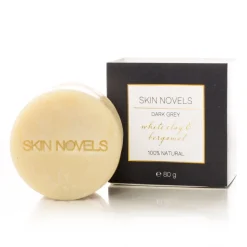 Skin Novels - Dark Grey - Natural Soap with Bergamot and White Clay - 100 % Natural Handmade Soap - Avvenice