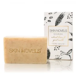 Skin Novels - Nourish - Natural Soap with Goat Milk and Bran - 100 % Natural Handmade Soap - Avvenice