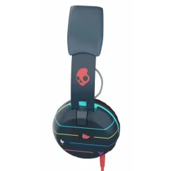 Skullcandy - Grind - Striped Navy - On-Ear Headphones with Microphone - Avvenice