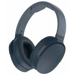 Skullcandy - Hesh 3 - Blue - Bluetooth Wireless Over-Ear Headphones with Microphone - Noise Isolating Memory Foam - Avvenice