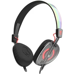 Skullcandy - Knockout - Clear / Coral - Women's Wireless On-Ear Headphones with Microphone with Supreme Sound - Avvenice