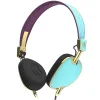 Skullcandy - Knockout - Smoked Purple / Gold - Women's Wireless On-Ear Headphones with Microphone with Supreme Sound - Avvenice