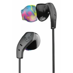 Skullcandy - Method BT Sport - Black / Gray - Bluetooth Wireless Sweat-Resistant Sport Earbuds with Microphone - Neck Collar - Avvenice
